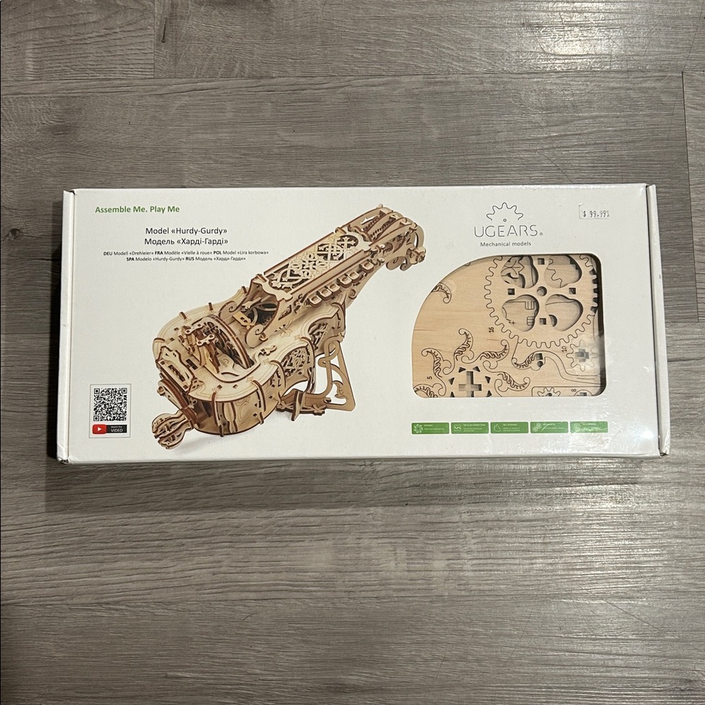 UGEARS | Hurdy-Gurdy Musical Instrument Model Kit